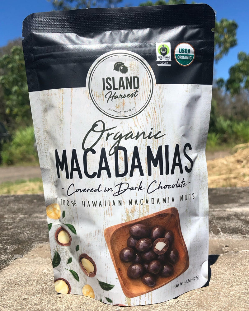 Organic Macadamias with Dark Chocolate (4.5oz)