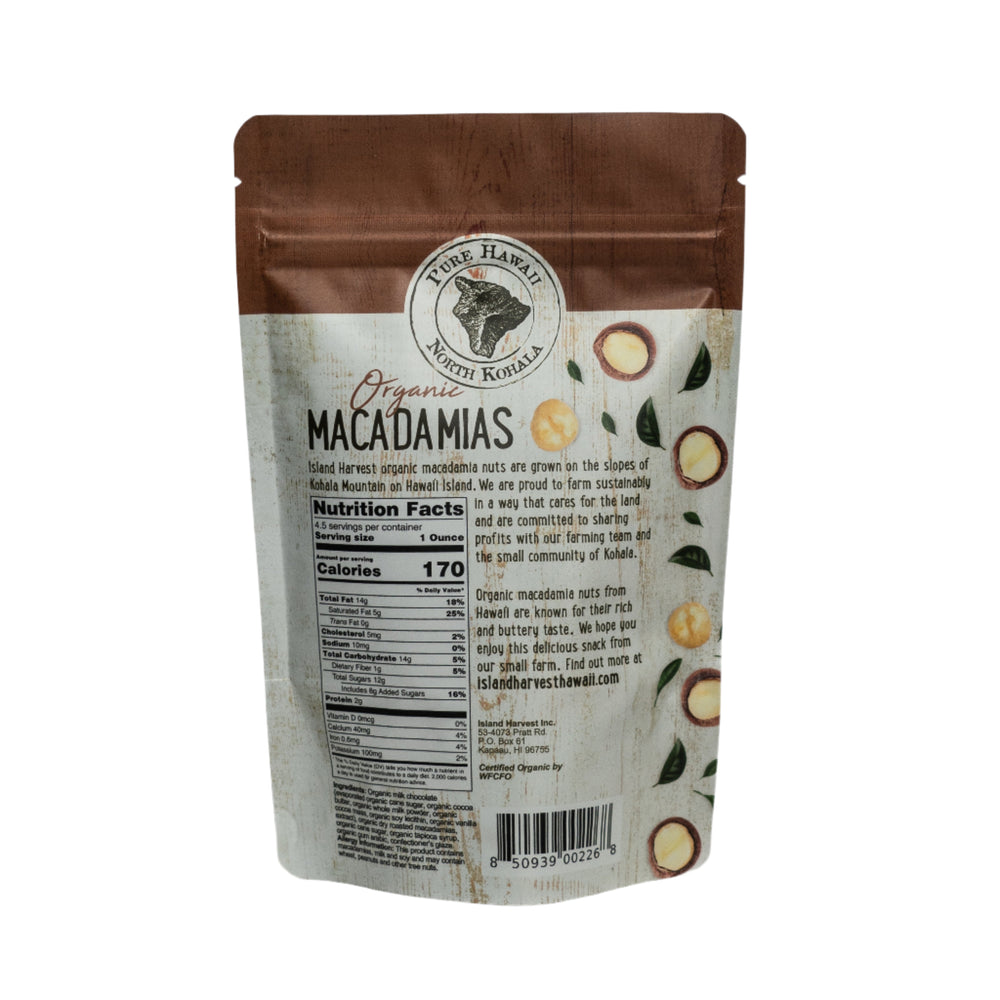 
                  
                    Organic Macadamias with Milk Chocolate (4.5oz)
                  
                